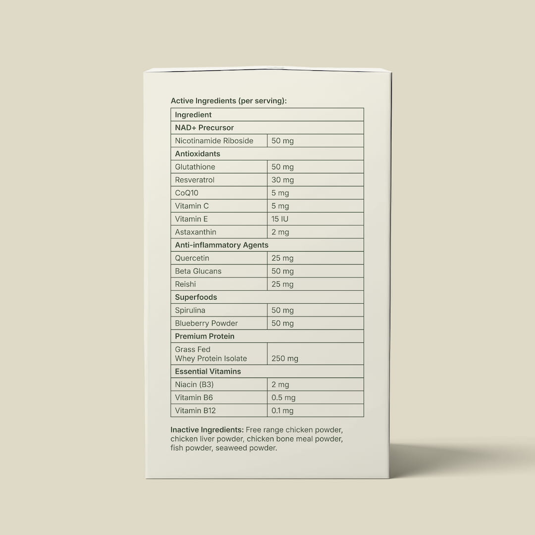 supplement label of hollywood elixir