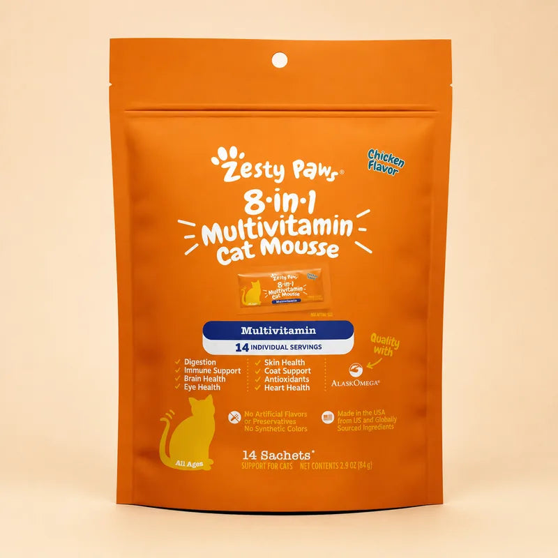 Zesty Paws 8-in-1 Multivitamin Cat Mousse