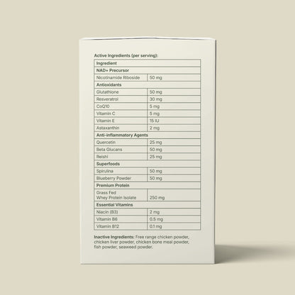 supplement label of hollywood elixir