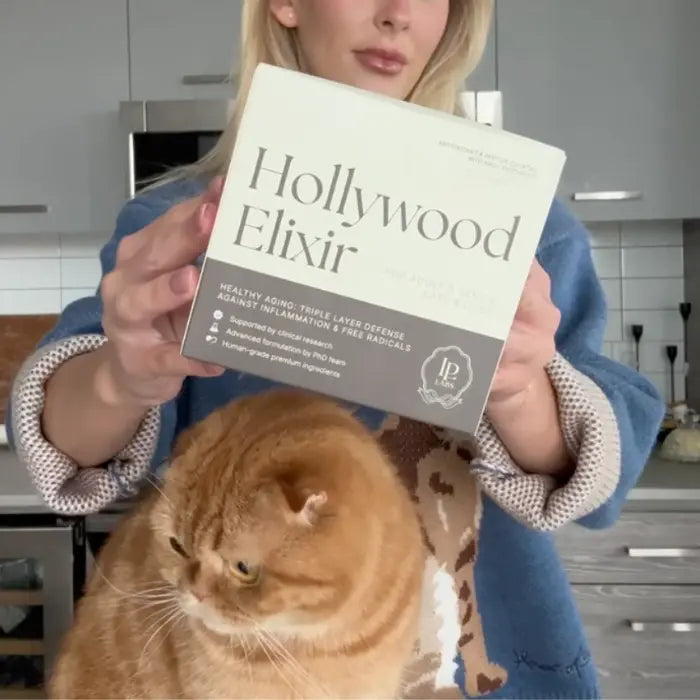 Pet parent holding supplement, symbolizing trust and routine via vitamin c supplement for cats.