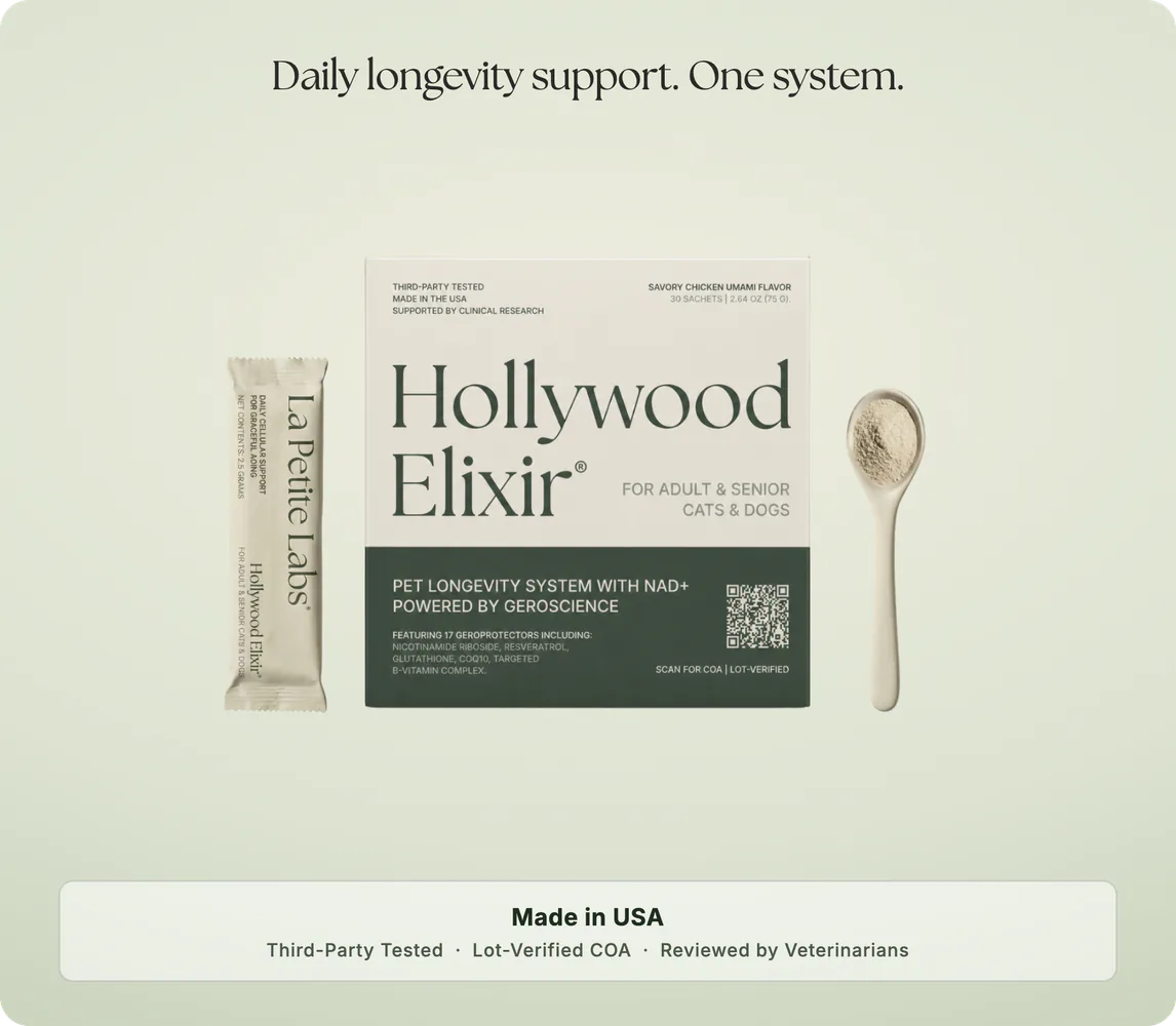 Hollywood Elixir: Graceful Aging & Vitality Support for Dogs & Cats  La  Petite Labs