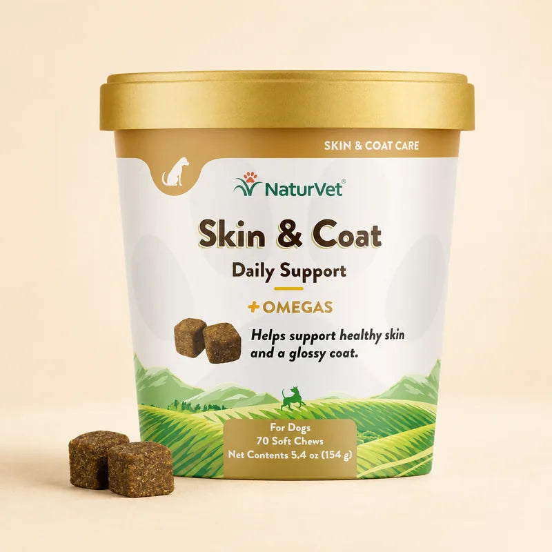 NaturVet Skin & Coat Soft Chews for Dogs product photo