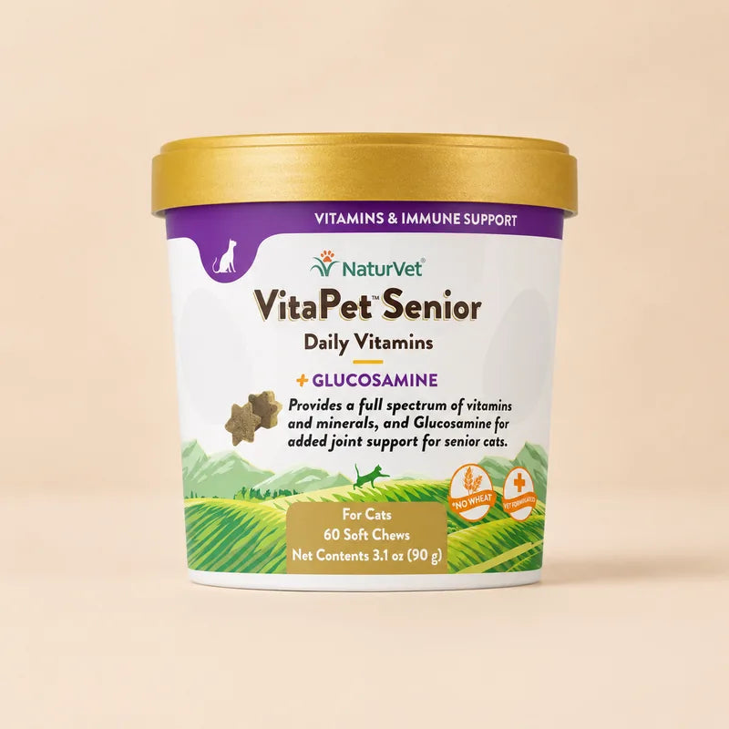 NaturVet VitaPet Senior Daily Vitamins Cat Soft Chews product photo