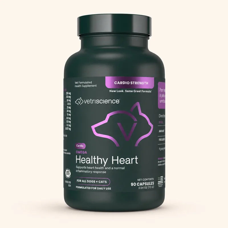 VetriScience Cardio-Strength Capsules — Heart Support for Cats & Dogs product photo