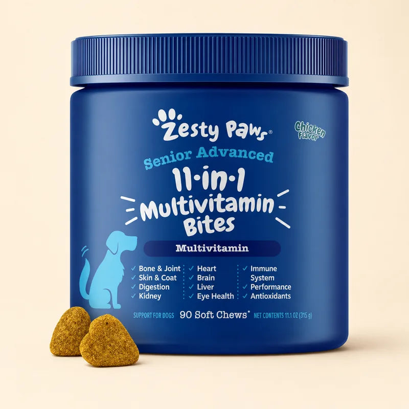 Zesty Paws Senior Advanced 11-in-1 Multivitamin Bites for Senior Dogs product photo