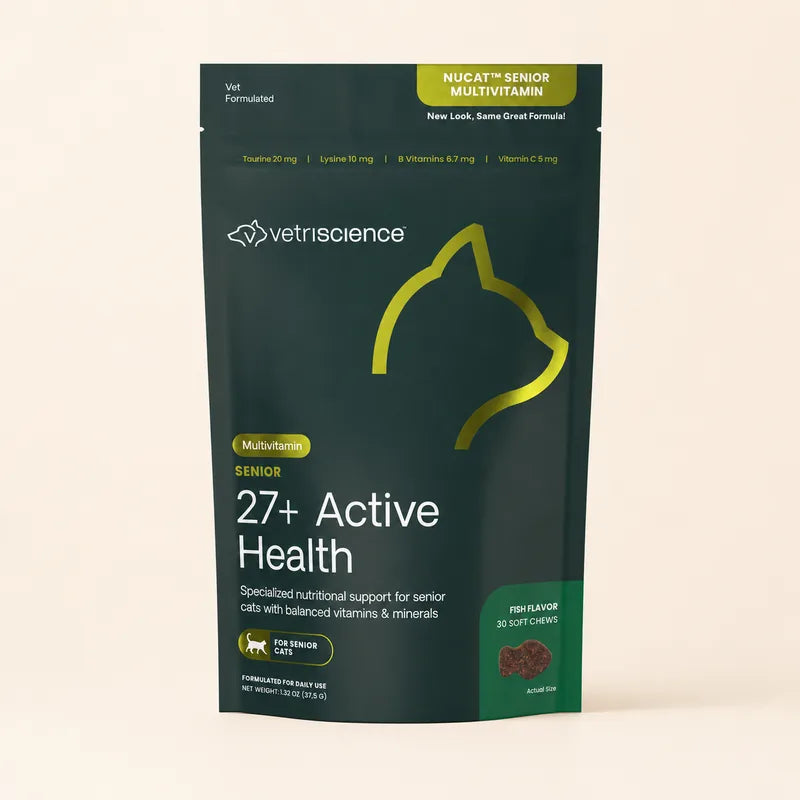 VetriScience Nu Cat Senior 27+ Active Health Soft Chews product photo